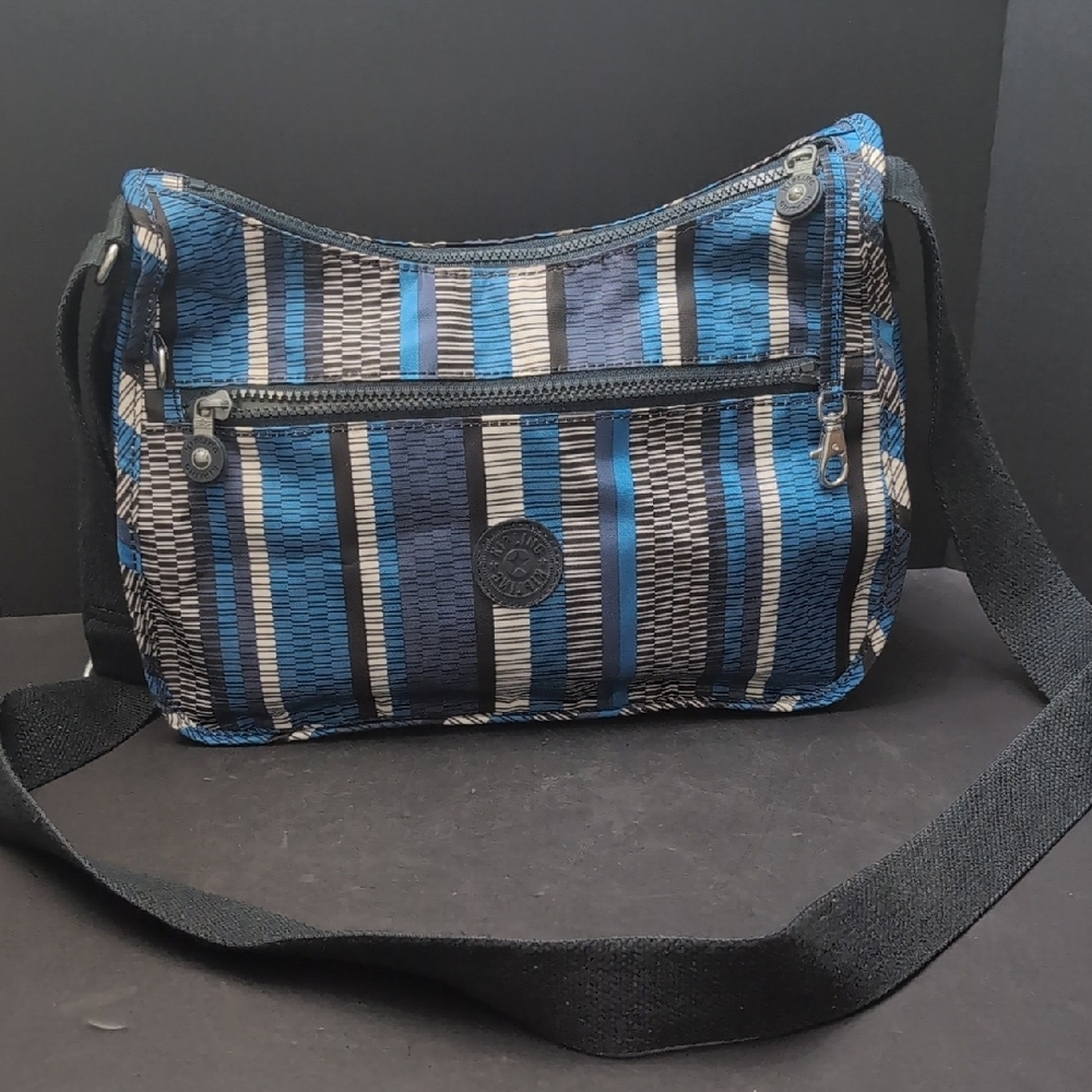 Kipling Alvar Blue Geo Print Women's Crossbody Bag